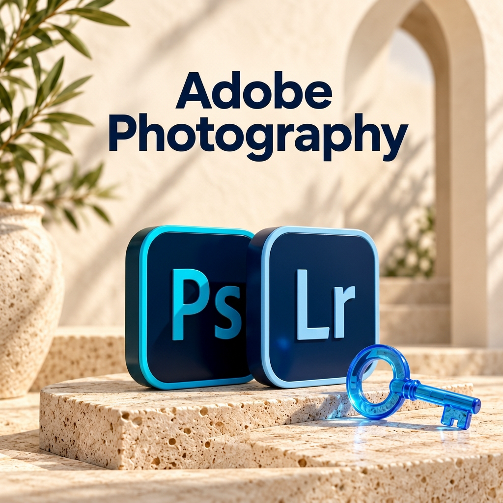 اشتراک Adobe Photography Plan — فتوشاپ و لایت‌روم اورجینال