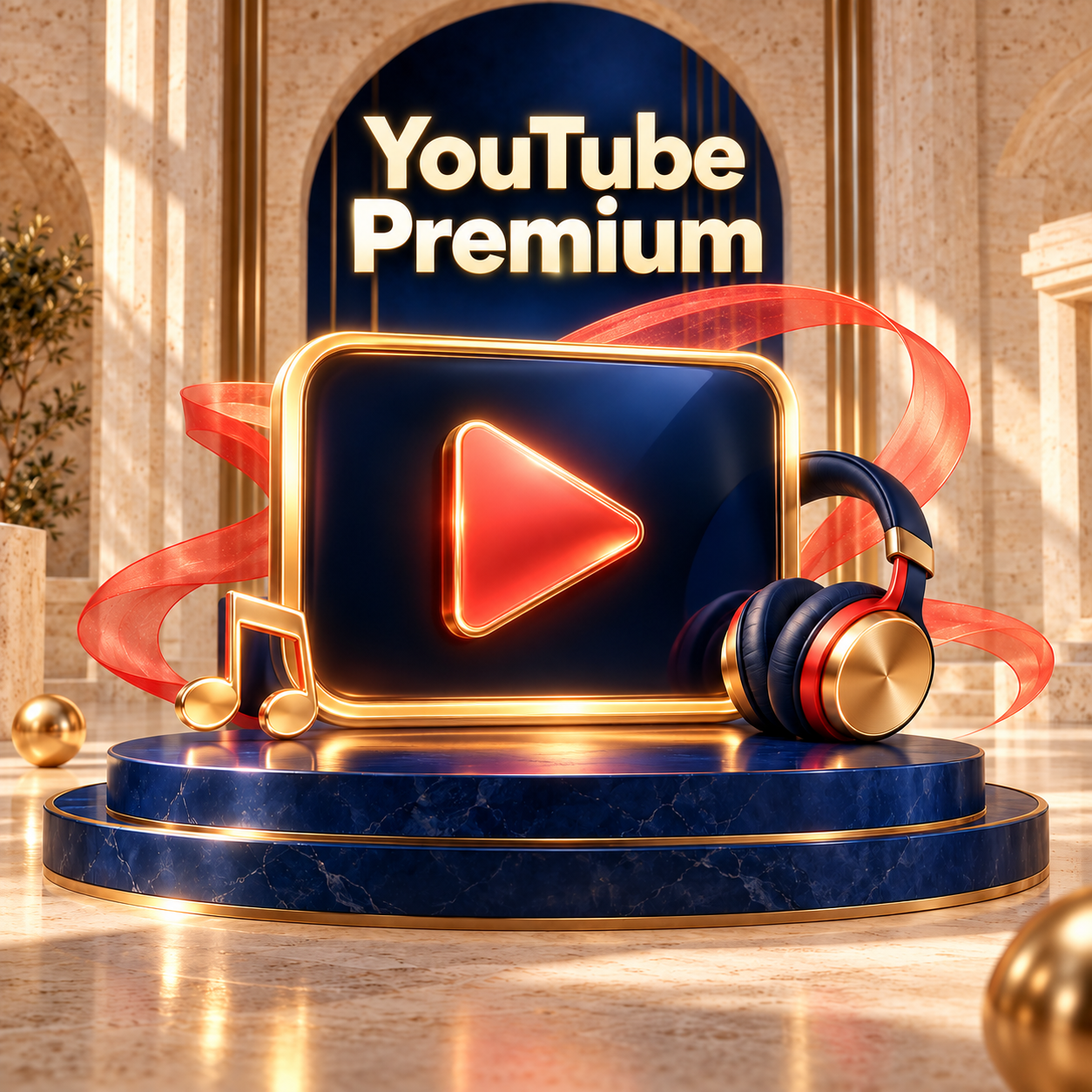 اشتراک YouTube Premium + YouTube Music